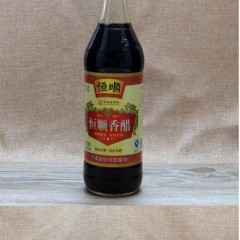 恒顺镇江香醋500ml/瓶 镇江特产蘸料醋凉菜烧菜必备 น้ำส้มสายชูดำ เหิงซุ่น