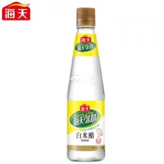 海天白米醋450ml 0%添加防腐剂 白醋 香精 色素酿造食醋 น้ำส้มสายชูใส