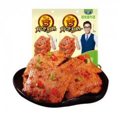 贤哥75g 素牛排 排骨味素肉豆制品 面筋辣条零食小吃  เต้าหู้หม่าล่ารสสเต๊กเนื้อ
