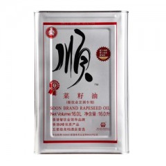 顺麦天下菜籽油16L 铁桶装