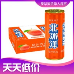 北冰洋汽水桔汁330ml สปาร์คกลิ้งโซดา รสส้มแมนดาริน (ส้มเข้ม)