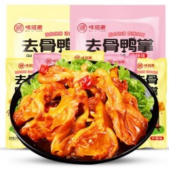 味滋源去骨鸭掌118g/袋 脱骨鸭掌卤香辣味熟食肉类零食品ตีนเป็ด