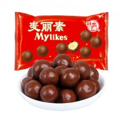 梁丰麦丽素巧克力25gX2包休闲儿童网红零食经典糖果凑单（代可可脂）ช็อกบอล