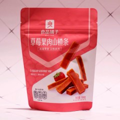 良品铺子草莓果肉山楂条100g山楂片酸甜开胃消食果干果脯零食แท่งบ๊วยสตอเบอรี่