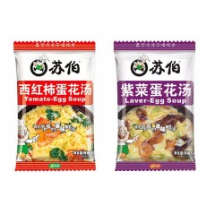 苏伯 紫菜蛋花汤/西红柿蛋花汤 6g ซุปไข่ ซูโป๋ 6 กรัม