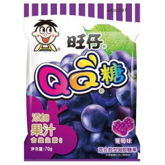 旺仔 QQ 糖 25g 葡萄味 泰文版  เยลลี่QQ รสองุ่น 25 กรัมเวอร์ชั่นไทย