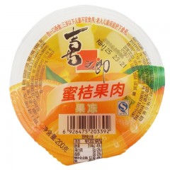 喜之郎果肉果冻 蜜桔 200g ปีโป้ผลไม้ มินิคัพ (ส้มเขียวหวาน)  200 กรัม