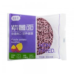 粤聚德紫薯面 60 克 บะหมี่กึ่งสำเร็จรูป เส้นมันม่วง ตราเยว่จวู้เต๋อ 60 กรัม